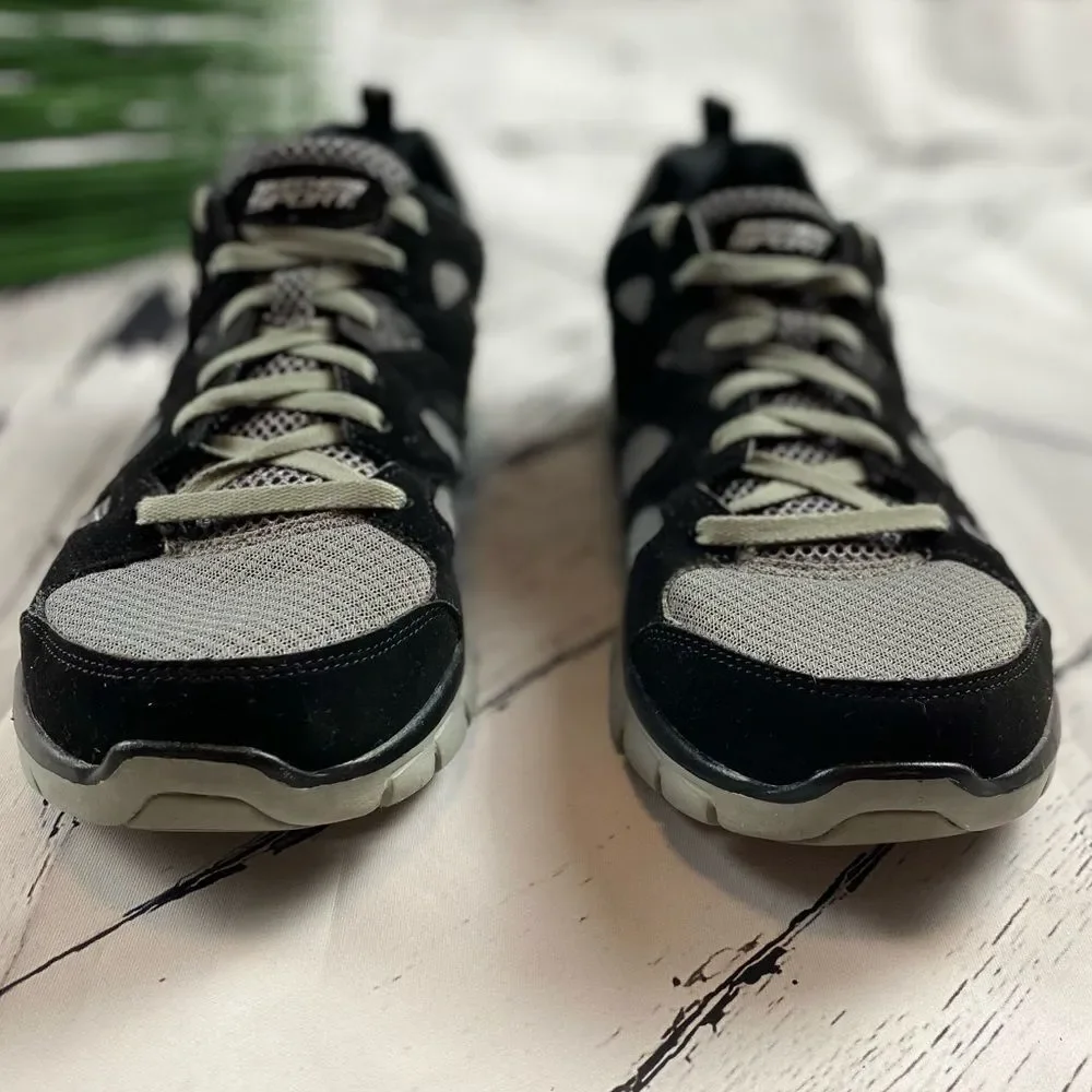 Skechers Sport Flex Sole Black and Gray Size 10